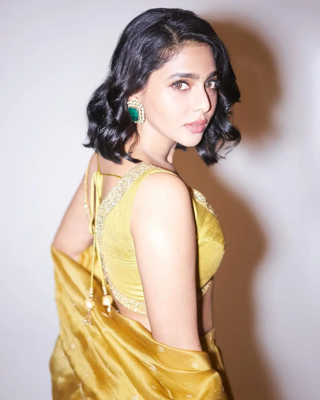 Malayalam Actress Aishwarya Lekshmi in Yellow Lehenga Choli